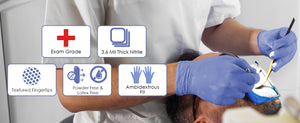 Medical Grade Exam Nitrile Gloves - Powder-Free and Puncture Resistant