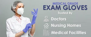 Medical Grade Exam Nitrile Gloves - Powder-Free and Puncture Resistant